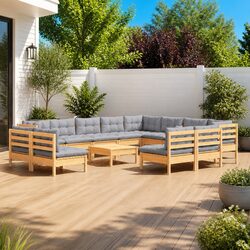 Versatile 13-Piece Lounge Set for Your Outdoor Area