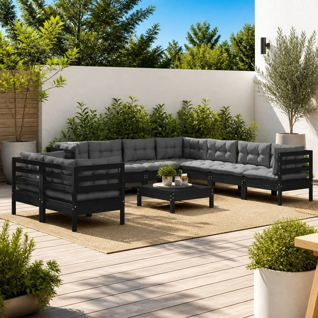10-Piece Garden Lounge Set for Outdoor Spaces