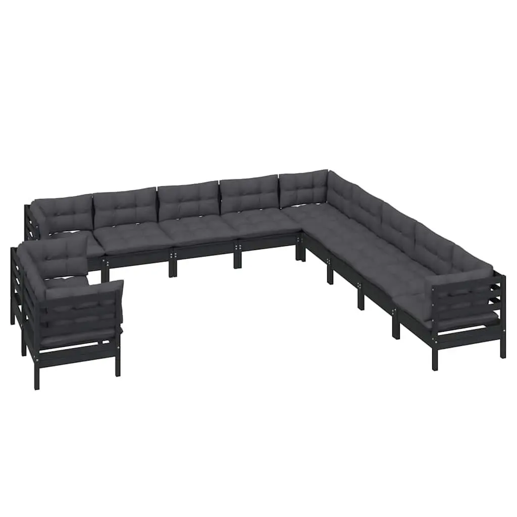 11 Piece Garden Lounge Set for Outdoor Relaxation