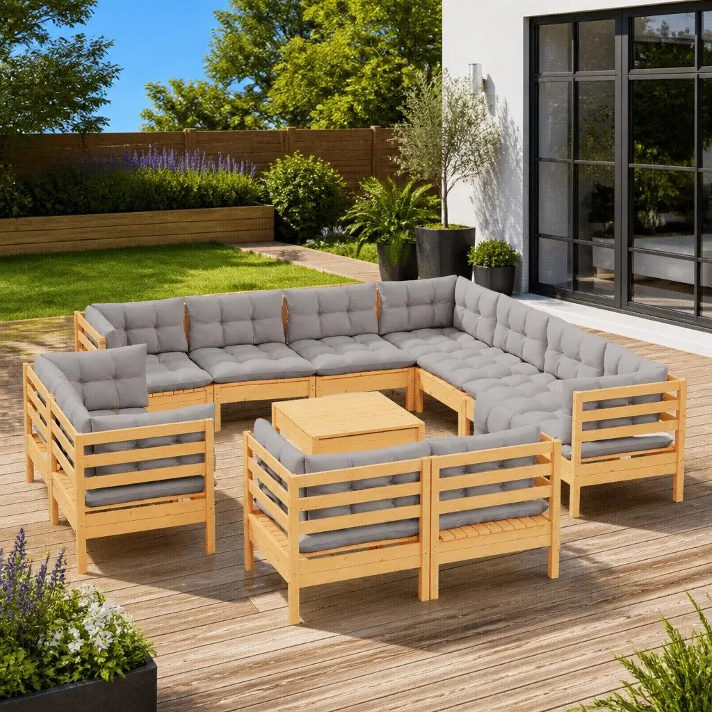 12 Piece Outdoor Lounge Set for Relaxing