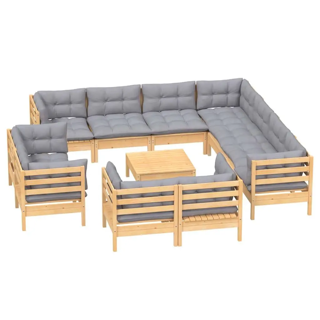 12 Piece Outdoor Lounge Set for Relaxing