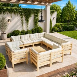 Ideal 12 Piece Lounge Set for Relaxing Outdoors