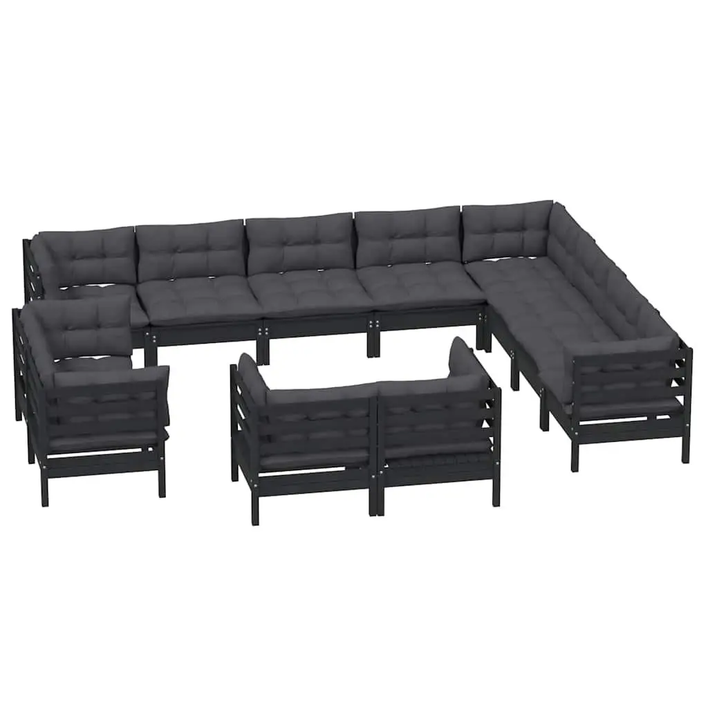 12-Piece Outdoor Lounge Set with Cushions