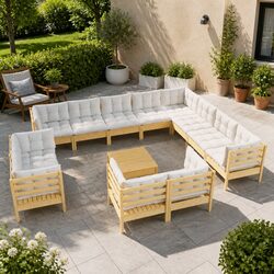 Practical 13-Piece Lounge Set for Your Outdoor Needs