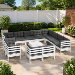 Practical 13 Piece Lounge Set for Your Patio