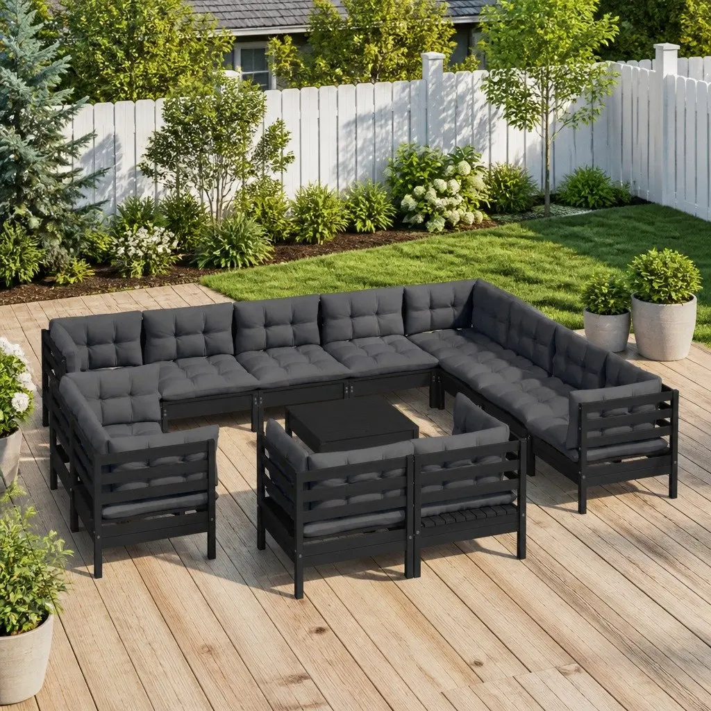 13 Piece Modular Lounge Set for Outdoor Use