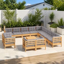 Perfect for Outdoor Gatherings: 14 Piece Lounge Set