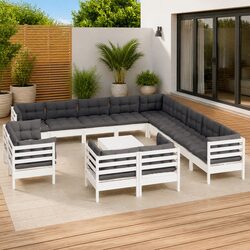 Practical 14-Piece Garden Lounge Set for Your Home