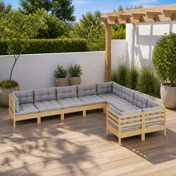 Practical 9-Piece Garden Lounge Set for Your Home