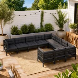 Practical 10-Piece Garden Lounge Set for Your Home