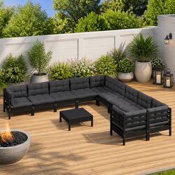 11 Piece Garden Lounge Set for Relaxation and Conversation