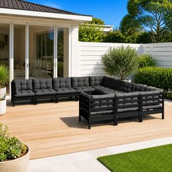 Versatile 11 Piece Lounge Set for Any Outdoor Setting