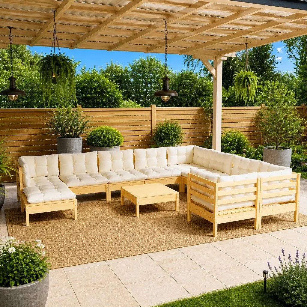 11 Piece Garden Lounge Set for Outdoor Living