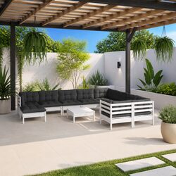 Versatile 11 Piece Garden Lounge Set for Your Patio