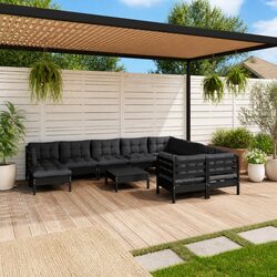 Versatile 11 Piece Lounge Set for Home and Garden