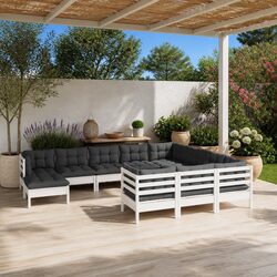 Versatile 11 Piece Garden Lounge Set for Outdoor Use