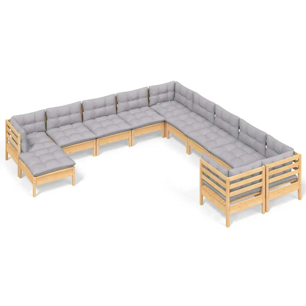 11 Piece Garden Lounge Set for Relaxation
