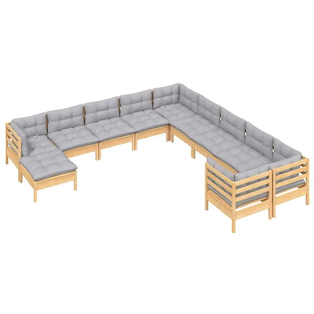 11 Piece Garden Lounge Set for Relaxation