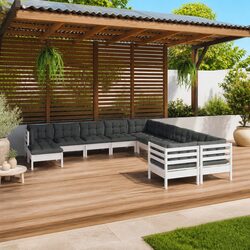 11-Piece Lounge Set for Versatile Outdoor Relaxation