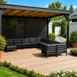 Practical 11 Piece Garden Lounge Set for Any Home