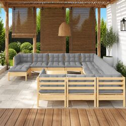 Practical 13-Piece Lounge Set for Any Outdoor Gathering