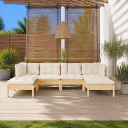 Practical 6-Piece Garden Lounge Set for Outdoor Use