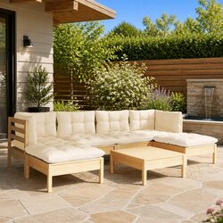 Practical 7-Piece Lounge Set for Your Outdoor Relaxation