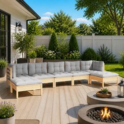Practical 7-Piece Outdoor Lounge Set for Any Space