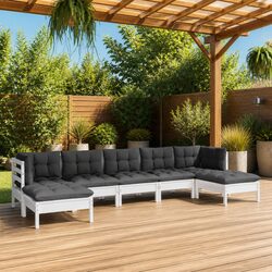 Perfect for Relaxation: 7 Piece Garden Lounge Set