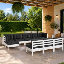 Versatile 10 Piece Garden Lounge Set for Any Outdoor Space