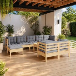 10 Piece Garden Lounge Set for Versatile Outdoor Living