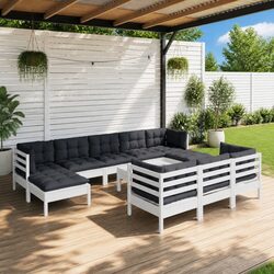 Perfect for Gatherings: 11 Piece Lounge Set for Outdoors