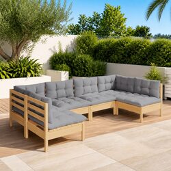 Practical 6 Piece Lounge Set for Relaxing in the Garden