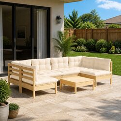 Versatile 7-Piece Garden Lounge Set for Relaxation