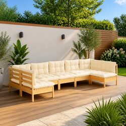 Ideal Lounge Set for Any Outdoor Setting: 7 Pieces