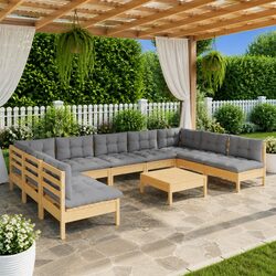 Practical 10-Piece Lounge Set for Your Outdoor Living Areas
