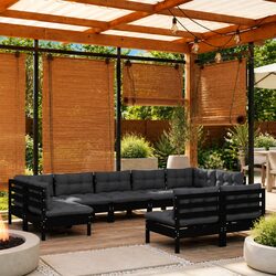 Practical 9 Piece Garden Lounge Set for Your Outdoor Living