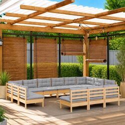 Practical 14 Piece Lounge Set for Patios and Gardens