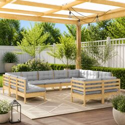 Versatile 11 Piece Garden Lounge Set for Outdoor Spaces