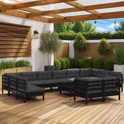 Practical 13 Piece Lounge Set for Your Outdoor Area