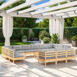 Versatile 14 Piece Garden Lounge Set for Outdoor Use