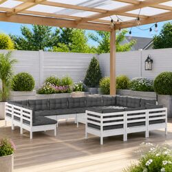 Versatile 14 Piece Outdoor Lounge Set for Relaxation