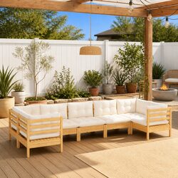 Perfect for Outdoor Gatherings: 7-Piece Lounge Set