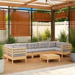 Practical 8 Piece Lounge Set for Outdoor Gatherings