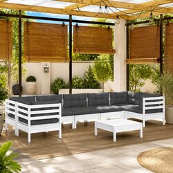 Practical 8-Piece Lounge Set for Your Outdoor Space