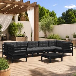 Functional 8-Piece Garden Lounge Set for Outdoor Use