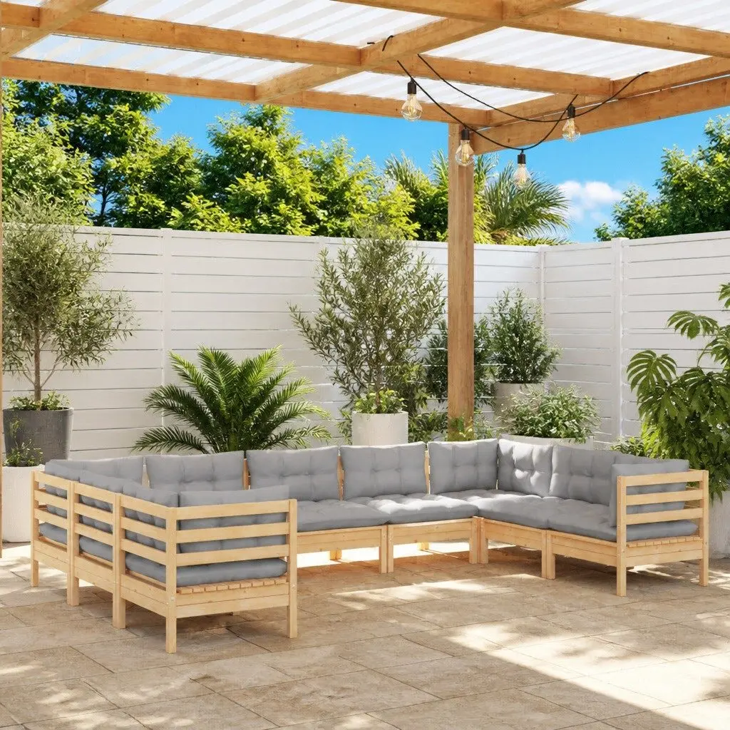 9 Piece Outdoor Lounge Set for Gatherings