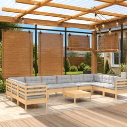 Versatile 11 Piece Garden Lounge Set for Your Home