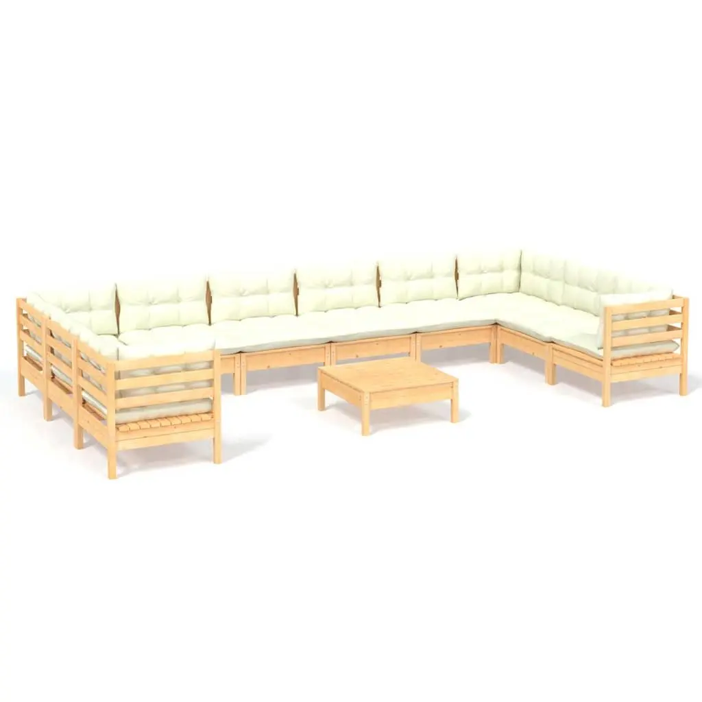 11 Piece Lounge Set for Outdoor Use