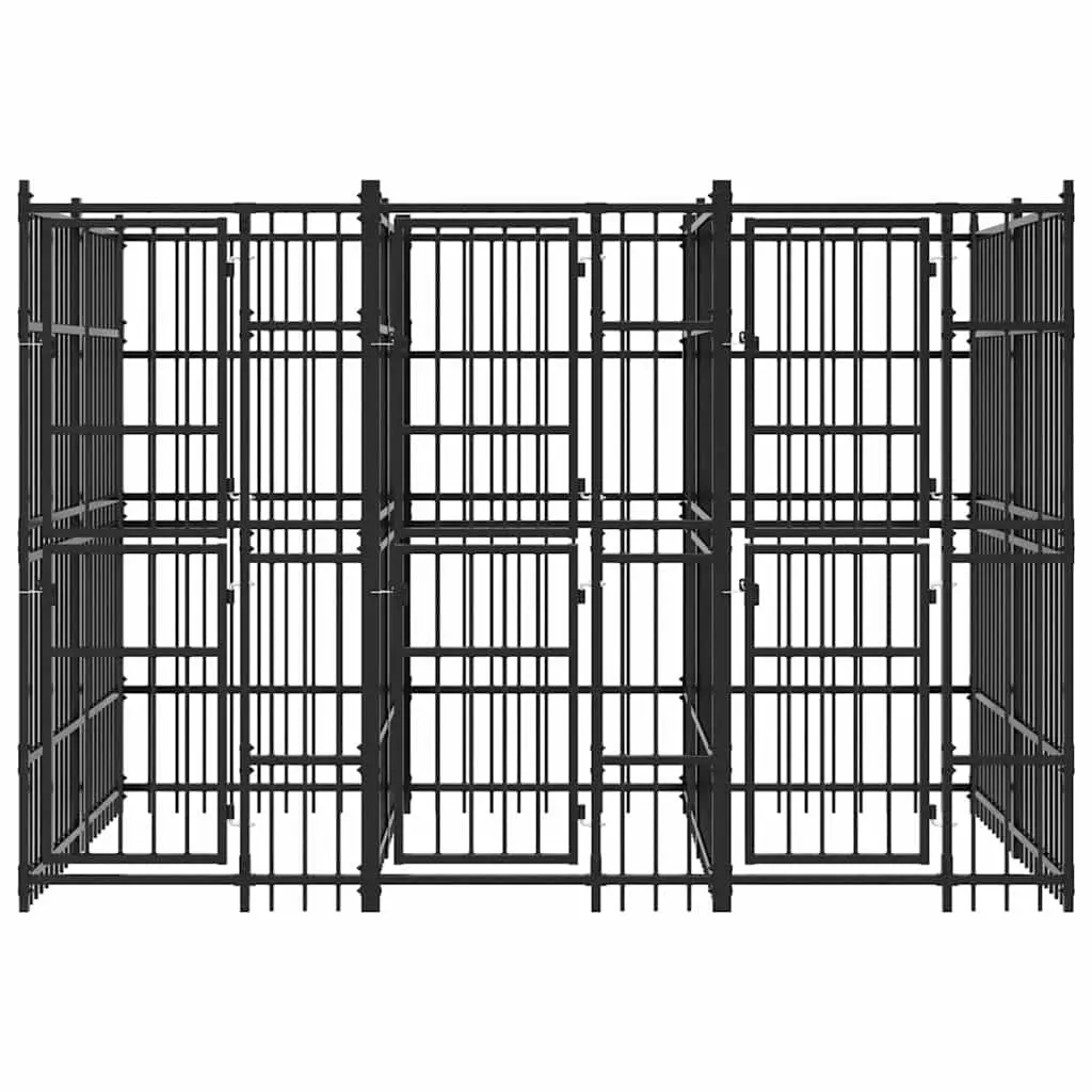 Dog Kennel Outdoor Run Steel Exercise Pen Enclosure Durable Heavy Duty Play Area